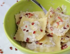 Ravioles à la Coppa et Beaufort, Sauce noix de muscade