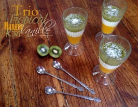 Trio tropical mangue vanille kiwi