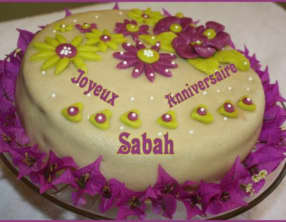 Gateau d'anniversaire a la pate d'amande