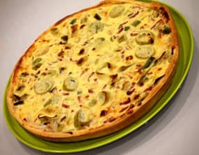 Tarte aux poireaux et Bacon