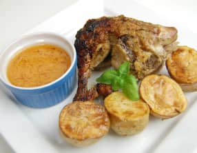 Cuisses de poulet rôties au four