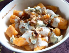 Gnocchis de butternut à la Fourme d'Ambert et aux noix