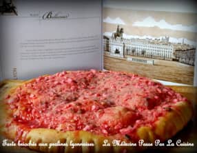 Tarte briochée aux pralines roses de Lyon