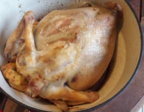 Poulet rôti au citron et à la sauge