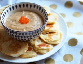 Tarama et blinis maison