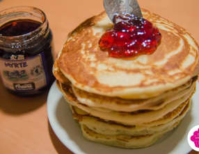 Pancakes à la confiture