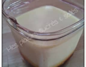 Flan sur lit de caramel