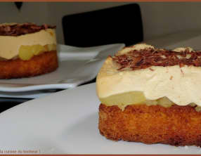 Sablé breton compotée de pommes et mousse spéculoos
