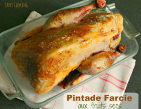 Pintade farcie aux fruits secs
