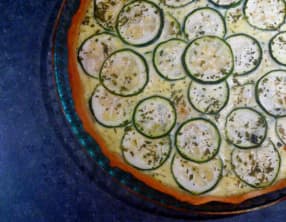 Tarte courgette et saumon