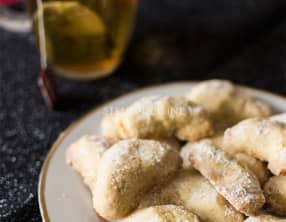 Bredele alsacien : Vanille Kipferl ou demi-lunes à la vanille