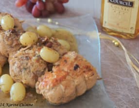 Le filet de pintade farcit aux raisins marinés au cognac