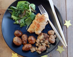 Blancs de dinde farcis aux cèpes