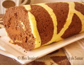 Biscuit roulé au chocolat