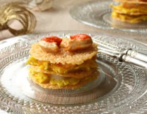 Mille-feuilles de Saint-Jacques au curcuma