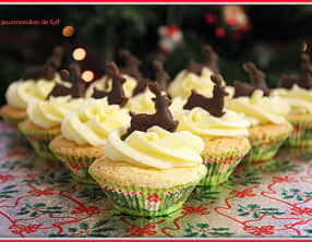 Sponge cupcakes de Noël