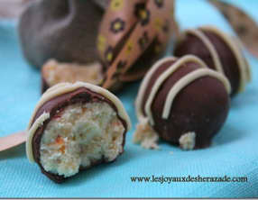 Truffes au chocolat blanc facile