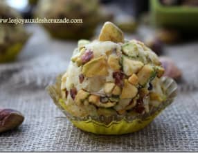 Truffes au chocolat blanc et aux pistaches