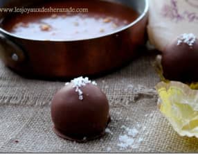 Truffes chocolat caramel salé