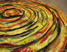 Tarte aux légumes en spirale
