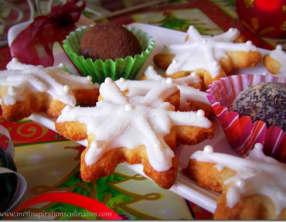 Biscuits de noël flocons de neige