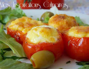 Nids de tomates farcies aux oeufs