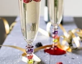 Cocktail Champagne aux fruits rouges et sirop d'orgeat