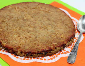 Tarte fine coing crumble