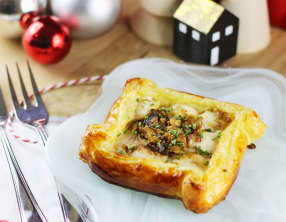 Feuilleté de Joues de Sandre, Foie gras et Sirop d’Érable
