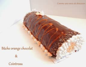 Bûche roulée chocolat orange et Cointreau