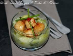 Saint Jacques et sa fondue de poireaux