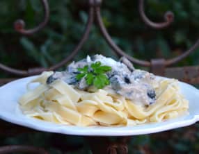 Tagliatelles sauce aux cèpes