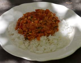 Spaghetti bolognaise au tofu