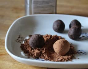 Truffes au chocolat et à l'huile d'olive