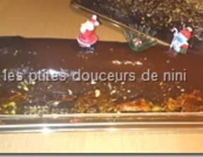 Bûche chocolat praliné