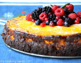 Cheesecake au safran sans lactose