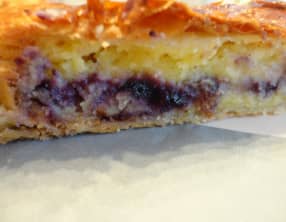 Galette des rois vanille myrtilles sans beurre