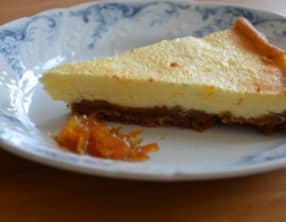 Cheesecake et confiture de kumquats
