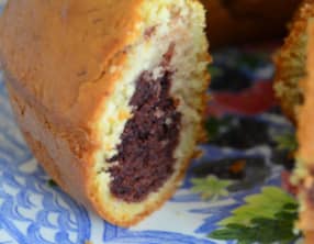 Couronne marbrée au chocolat