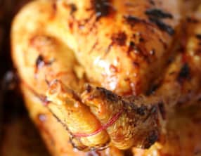 Poulet rôti à la moutarde de Dijon