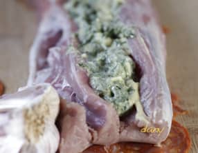 Filet mignon au beurre d'escargot et chorizo