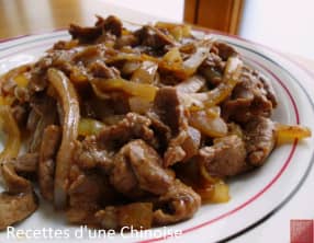 Bœuf sauté aux oignons de Roscoff
