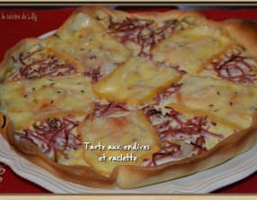 Tarte aux endives et raclette