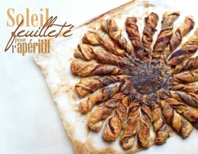 Soleil feuilleté pour l'apéritif