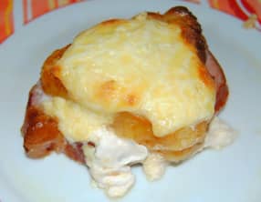 Kassler au miel, à la moutarde au four