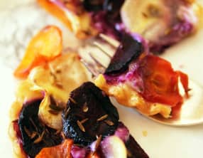 Tartelettes aux carottes, béchamel et cumin