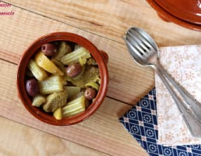 Tajine d'agneau aux cardons