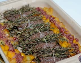 Fagots de cerf rôtis aux herbes