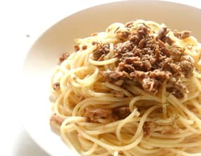 Pâtes au thon et au vinaigre balsamique