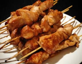 Brochettes de poulet Teriyaki